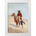 thumbnail image 1 of Remington, Frederic 11x14 White Modern Wood Framed Museum Art Print Titled - A Mexican Vaquero, 1 of 4