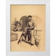 thumbnail image 1 of Remington, Frederic 12x14 White Modern Wood Framed Museum Art Print Titled - Two Officers are Watching You, 1 of 4