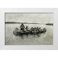 thumbnail image 1 of Remington, Frederic 14x11 White Modern Wood Framed Museum Art Print Titled - This Was a Fatal Embarkation, 1 of 4