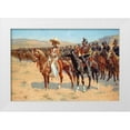 thumbnail image 1 of Remington, Frederic 18x13 White Modern Wood Framed Museum Art Print Titled - The Mexican Major, 1 of 4