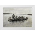 thumbnail image 1 of Remington, Frederic 18x13 White Modern Wood Framed Museum Art Print Titled - This Was a Fatal Embarkation, 1 of 4