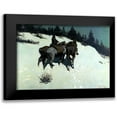 thumbnail image 1 of Remington, Frederic 18x14 Black Modern Framed Museum Art Print Titled - A Reconnaissance, 1 of 5