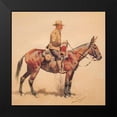 thumbnail image 1 of Remington, Frederic 20x20 Black Modern Framed Museum Art Print Titled - A Packer, 1 of 4