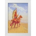 thumbnail image 1 of Remington, Frederic 23x32 White Modern Wood Framed Museum Art Print Titled - The Defiance, 1 of 4