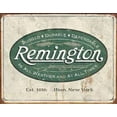 thumbnail image 1 of Remington Guns Rifles Hunting In All Weather Logo Vintage Tin Sign 16x12, 1 of 2