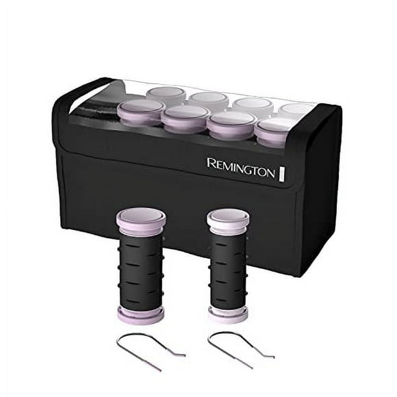Remington H1018 Compact Ceramic Hair Setter & Rollers, 1-1 " Purple/Black, 10 Piece Set