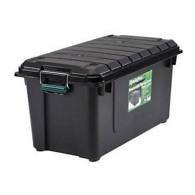 Remington Heavy Duty Weathertight Storage Tote, Locking Lid, 87.4 Qt ...