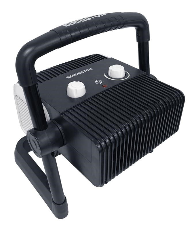 Remington 1500W Black Portable Electric Space Heater with Thermostat