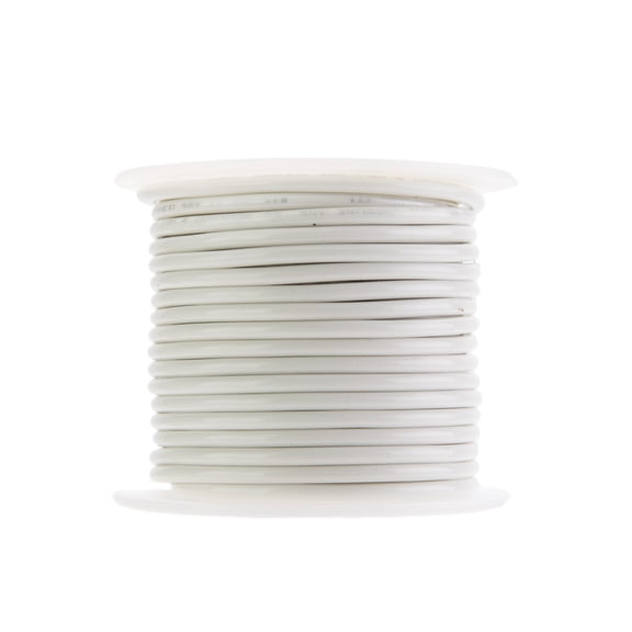 Remington Industries 14 AWG Stranded THHN Building Wire, 600V, 100 ft Length, White
