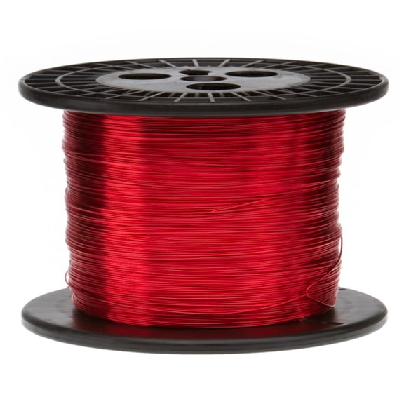 Remington Industries 20 AWG Magnet Wire, 155C Enameled Copper Wire, 5 lb, Red
