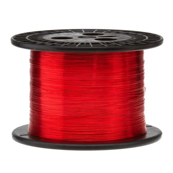 Remington Industries 22 AWG Magnet Wire, 155C Enameled Copper Wire, 5 lb, Red