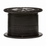 Remington Industries 22 AWG Solid Hook-Up Wire, UL1007 300V, 1000 ft Length, Black