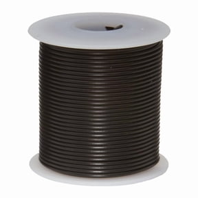 Remington Industries 22 AWG Stranded Hook-Up Wire, UL1007 300V, 25 ft Length, Black