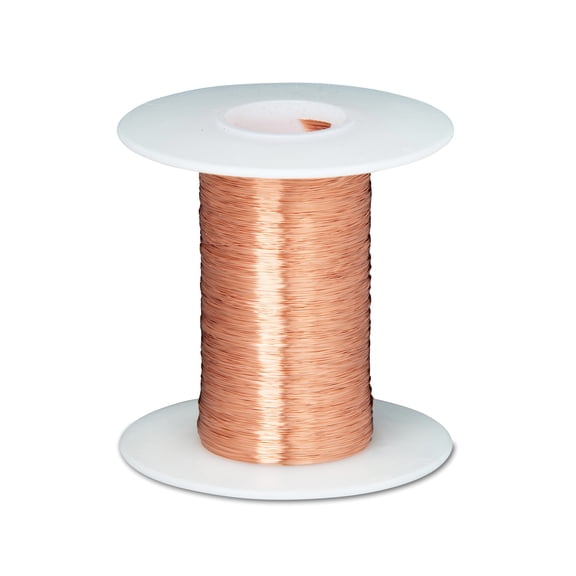 Remington Industries 32 AWG Solid Bare Copper Wire, Buss Wire, 25 ft, 0.0080" Diameter