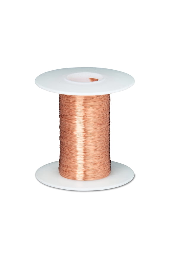 34 AWG Solid Bare Copper Wire, Buss Wire, 100 ft, 0.0063" Diameter