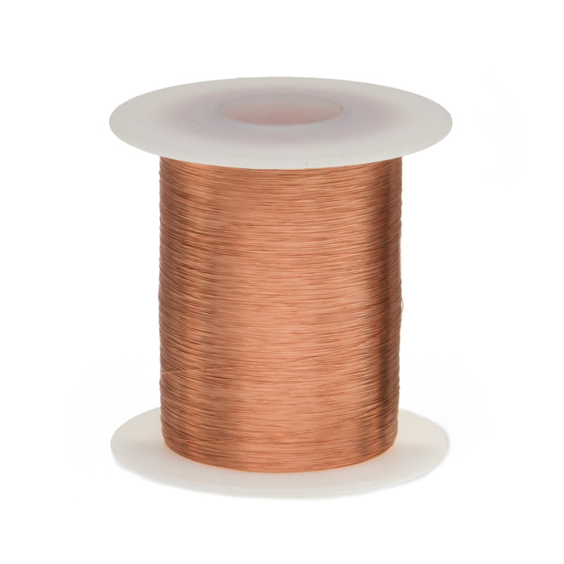 Remington Industries 38 AWG Magnet Wire, 155C Enameled Copper Wire, 8 oz, Natural