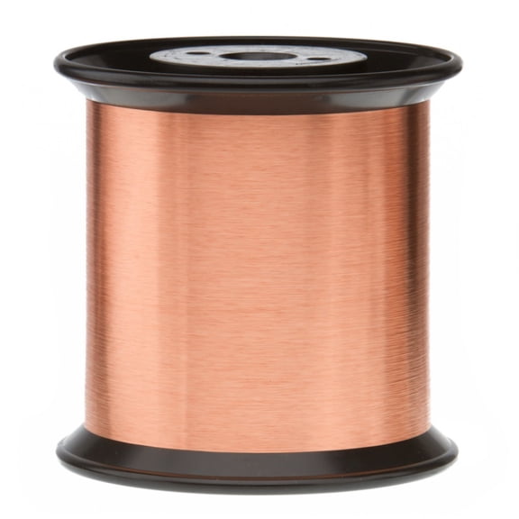 Remington Industries 42 AWG Magnet Wire, 155C Enameled Copper Wire, 5 lb, Natural