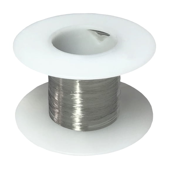 Remington Industries 42 AWG Stainless Steel 316L Wire, 25 ft Length, 0.0025" Diameter