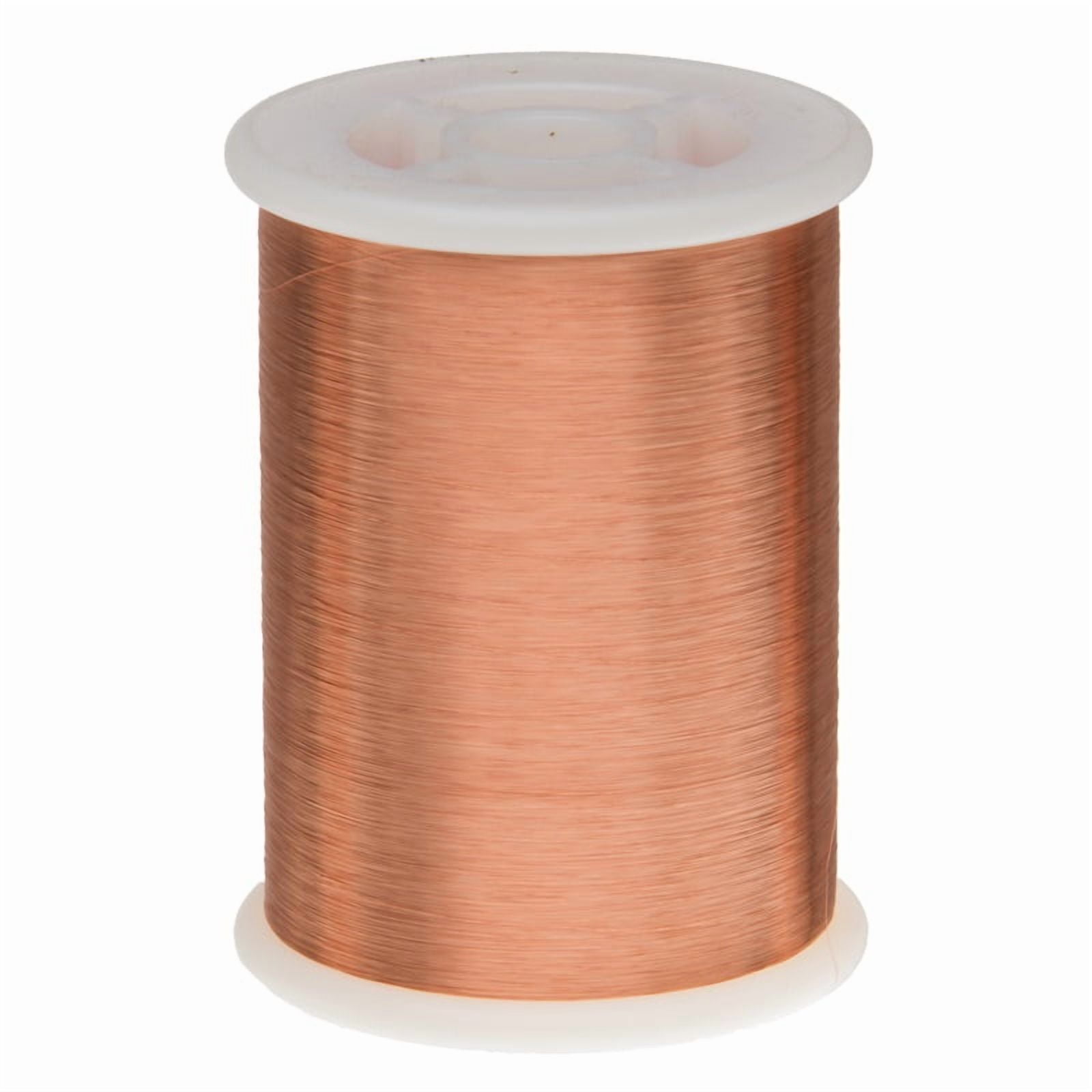 Remington Industries 43 AWG Magnet Wire, 155C Enameled Copper Wire, 1 lb, Natural