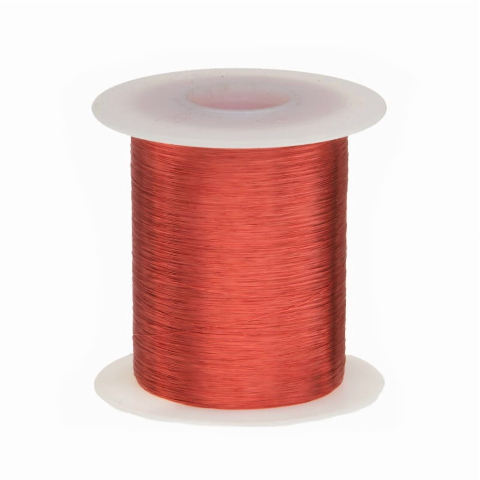 Remington Industries 43 AWG Magnet Wire, 155C Enameled Copper Wire, 4 oz, Red