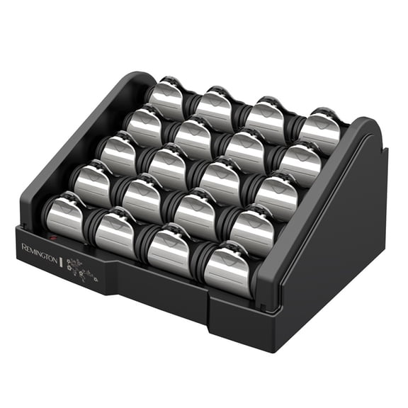 Remington Pearl Ceramic Dual Heating Technology Roller Set in Black and Gray