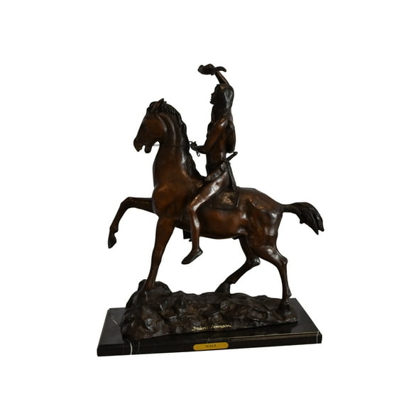 Remington Replica of The Scalp Bronze Statue 22" x 6" x 26"H