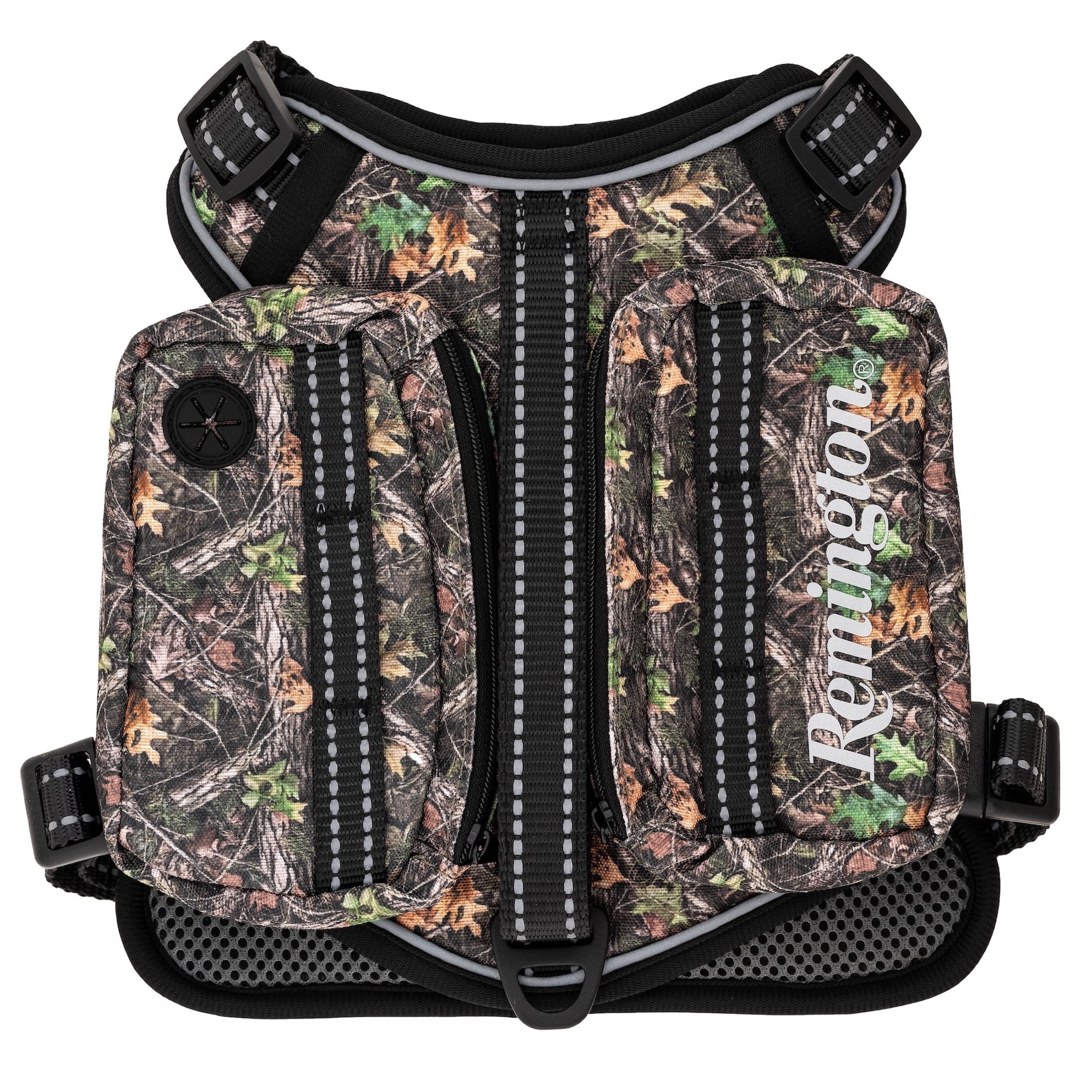 Remington Saddle Bag Dog Harness, Camo, Size S