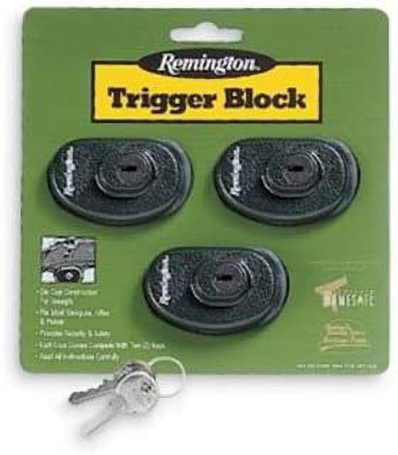 Remington Safety Trigger Blocks Securely Locks w/ Keys (3 Pack