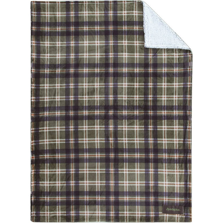 Remington Supreme Velvet Plaid Throw Walmart