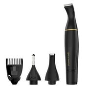 REMINGTON Ultimate Precision Nose, Ear and Facial Hair Trimmer for Men, Battery Operated, Black
