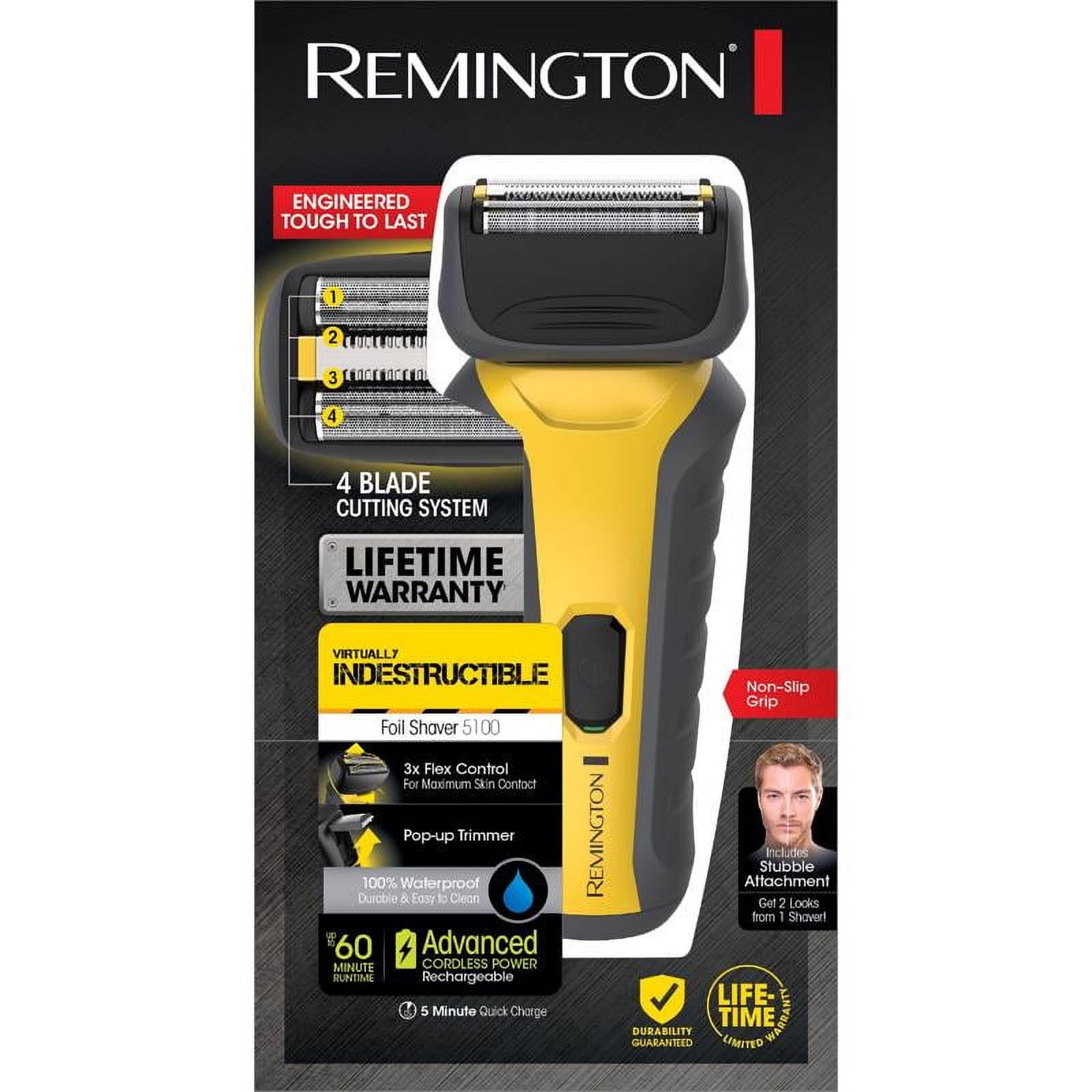 Remington Virtually Indestructible Rechargeable 4-Blade Dual