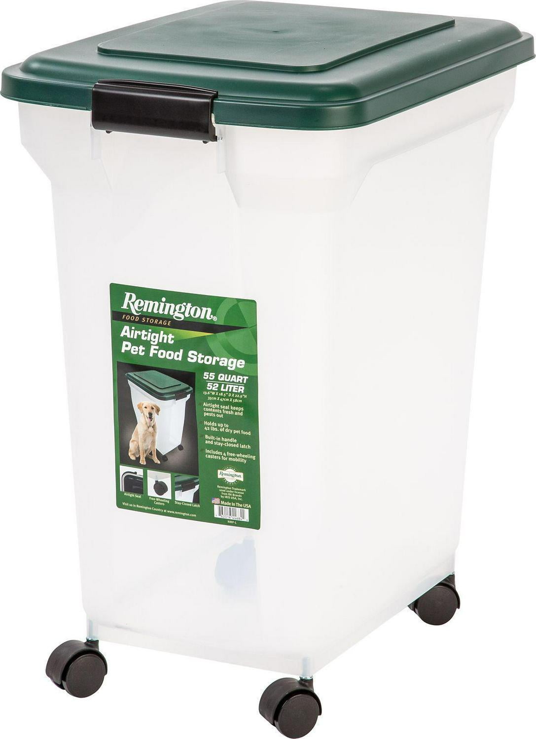 Remington WEATHERTIGHT Airtight Pet Food Storage Container, 55 qt