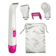 REMINGTON Smooth & Silky Body & Bikini Trimmer Kit, Wet/Dry, Battery Operated, Pink
