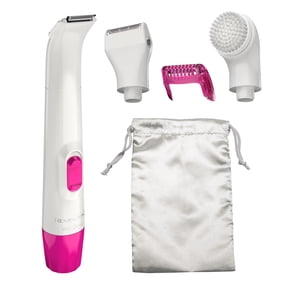 REMINGTON Smooth & Silky Body & Bikini Trimmer Kit, Wet/Dry, Battery Operated, Pink