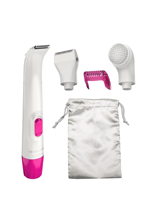 Smooth & Silky Body & Bikini Trimmer Kit, Wet/Dry, Battery Operated, Pink