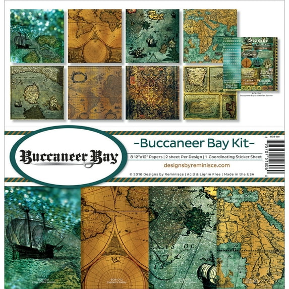 Reminisce Scrapbook Buccaneer Bay Collection Kit