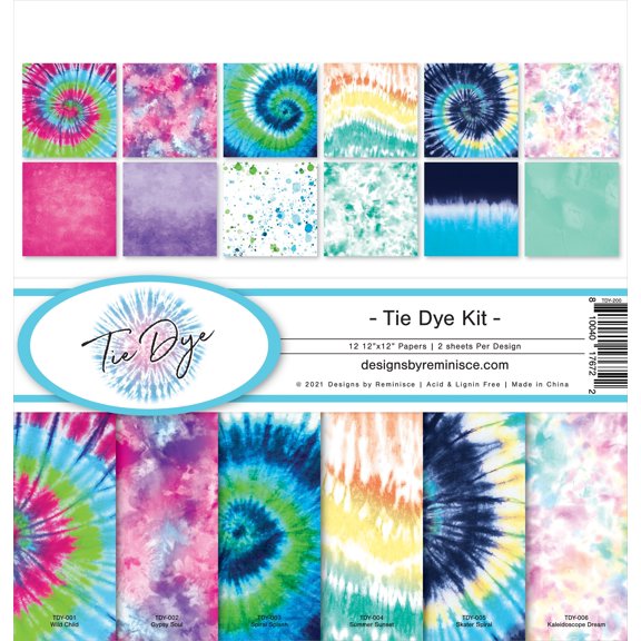 Reminisce Collection Kit 12"X12"-Tie Dye