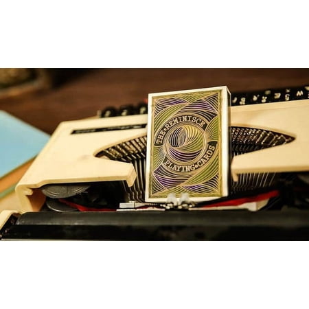 Reminisce Green Retro Standard by Ark Playing Cards