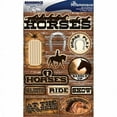 thumbnail image 1 of Reminisce Signature Series Dimensional Stickers 4.5"X6"-Horses, 1 of 2
