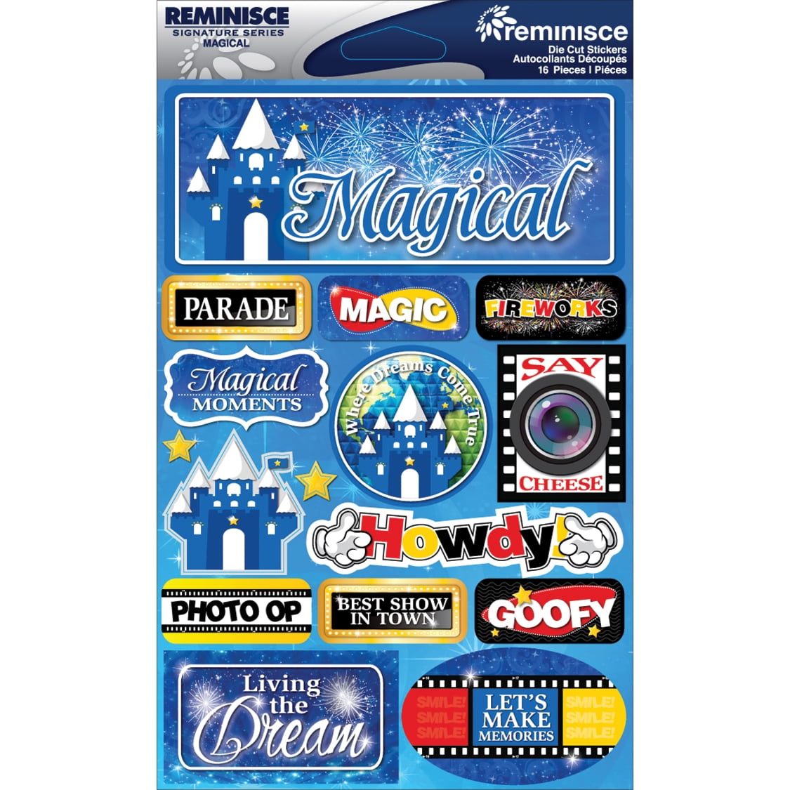 Reminisce Signature Series 3D-Sticker „Dance“ – Für Scrapbooking, Karten, Basteln
