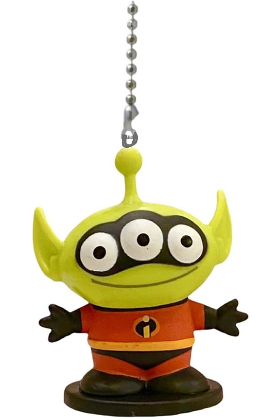 Remix Space Alien Mr Incredible Fan Lamp Light Pull Chain Toy Story Figure Pvc