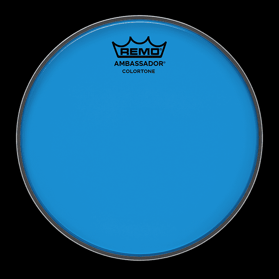 Remo 10" Ambassador Colortone Batter Drum Head, Blue