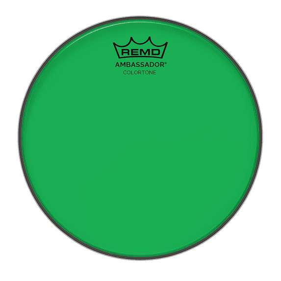 Remo 10" Ambassador Colortone Batter Drum Head, Green