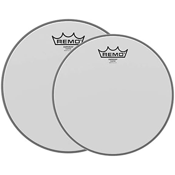 Remo 13/16" Emperor Coated Drumhead (2 Pack Bundle)$$Music