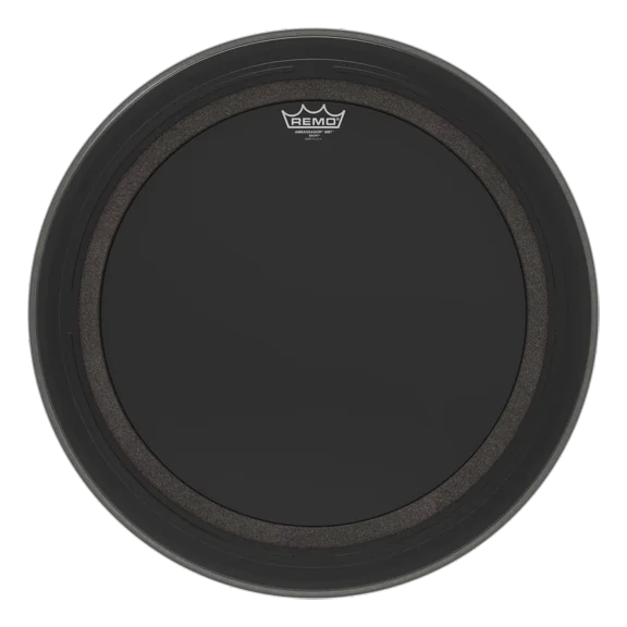 Remo 20" Ebony Ambassador SMT