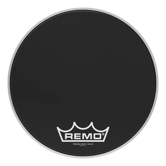 Remo 22892 18 in. Power Max Ebony Crimp Lock