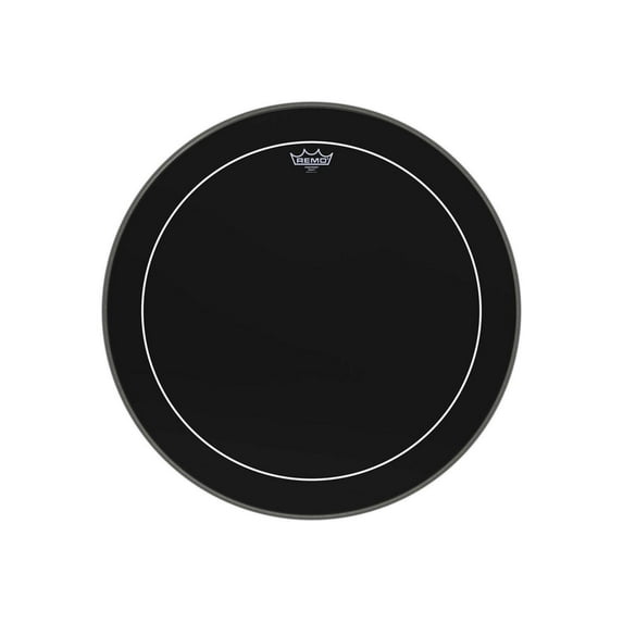 REMO 24" EBONY PINSTRIPE Bass