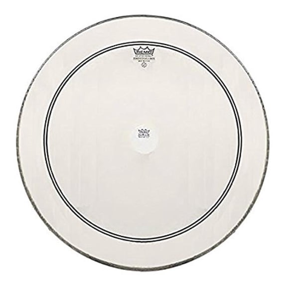 Remo 24 in. Powerstroke 3 Clear Bass Drum Batter Head with White Falam Patch