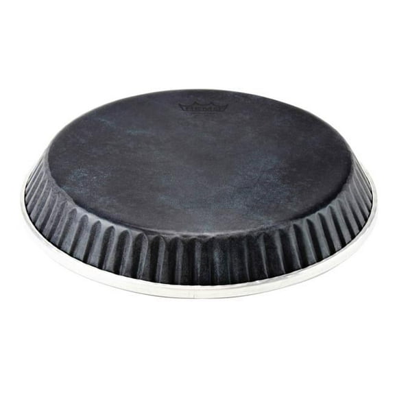 Remo 3700915 12.25 in. Symmetry D1 Skyndeep Black Calfskin Graphic Conga Drum Head