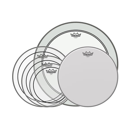 Pinstripe Clear Drum Head Pack-Powerstroke P3 Clear/Free Ambassador Coated 10"/ 12"/14"/14"/22"